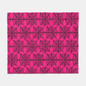 Halloween Spider Webs auf Rosa Fleecedecke (Vorderseite (Horizontal))