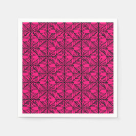 Halloween Spider Webs auf Rosa Serviette