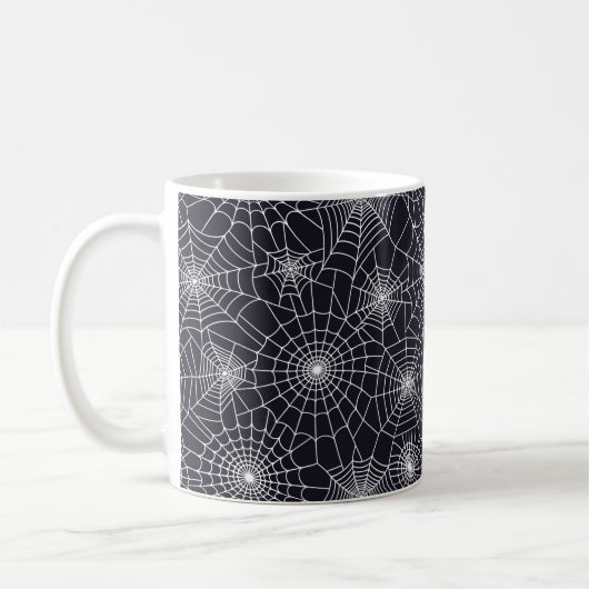 Halloween Spider Webs Coffee Tasse (Links)