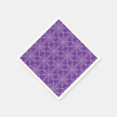 Halloween Spider Webs in Lila und weiß Serviette (Ecke)