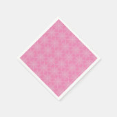 Halloween Spider Webs in Rosa und Weiß Serviette (Ecke)