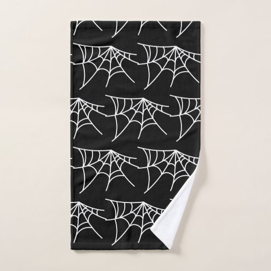 Halloween Spider Webs Muster Spooky Cobweb Badhandtuch Set (Handtuch)