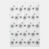Halloween Spider Webs Muster Spooky Cobweb Geschirrtuch (Vertikal)
