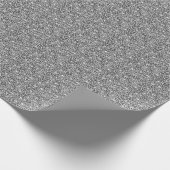 Halloween Spider Webs Weißes Schwarzes Muster Geschenkpapier (Ecke)