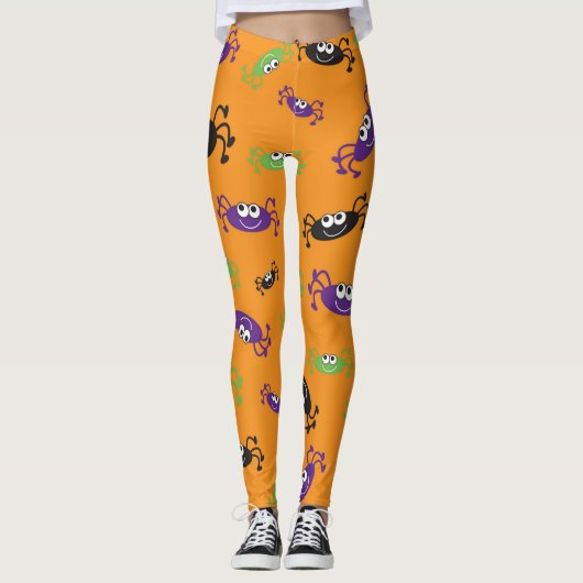Halloween Spiders (2) Leggings (Vorderseite)