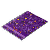 Halloween Spiders & Candy Personalisiertes Noteboo Notizblock (Linke Seite)