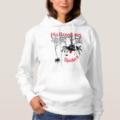 Halloween Spiders Cartoon Cust. Text Hoodie (Vorderseite)