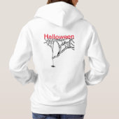 Halloween Spiders Cartoon Cust. Text Hoodie (Rückseite)