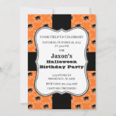 Halloween Spiders Geburtstagsparty Einladung (Vorderseite)