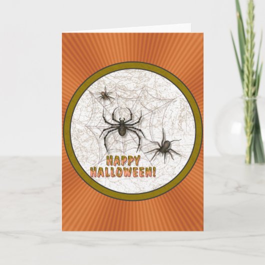 Halloween Spiders Karte (Vorderseite)