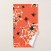 Halloween Spiders on Web Badhandtuch Set (Handtuch)