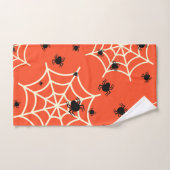 Halloween Spiders on Web Badhandtuch Set (Handtuch)