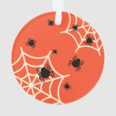 Halloween Spiders on Web Ornament (Rückseite)
