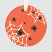 Halloween Spiders on Web Ornament (Vorderseite)