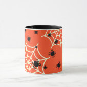 Halloween Spiders on Web Tasse (Zentrum)