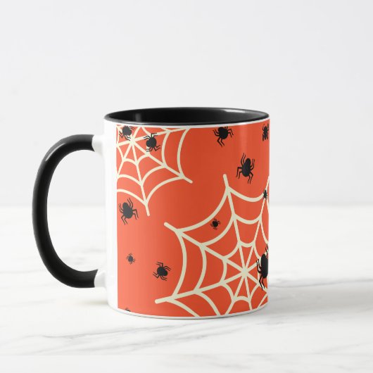 Halloween Spiders on Web Tasse (Links)