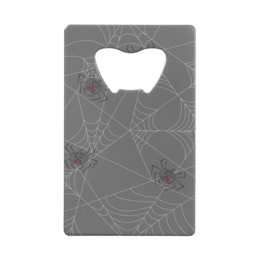 Halloween spiders web and pumpkins   geldbeutel flaschenöffner (Vorderseite)