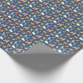 Halloween Spiders Web: Nahtloses Muster Geschenkpapier (Ecke)
