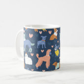 Halloween Spiders Web: Nahtloses Muster Kaffeetasse (Vorderseite Links)