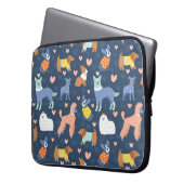 Halloween Spiders Web: Nahtloses Muster Laptopschutzhülle (Vorderseite Links)