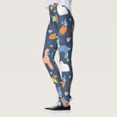 Halloween Spiders Web: Nahtloses Muster Leggings (Links)