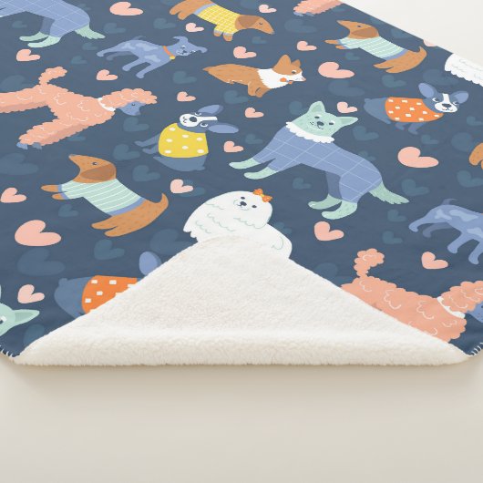 Halloween Spiders Web: Nahtloses Muster Sherpadecke (3/4)