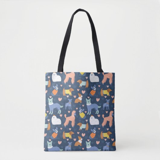 Halloween Spiders Web: Nahtloses Muster Tasche (Vorderseite)