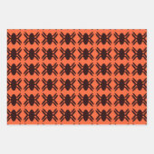 Halloween Spiders Wrapping Paper Sheets Geschenkpapier Set (Vorderseite)