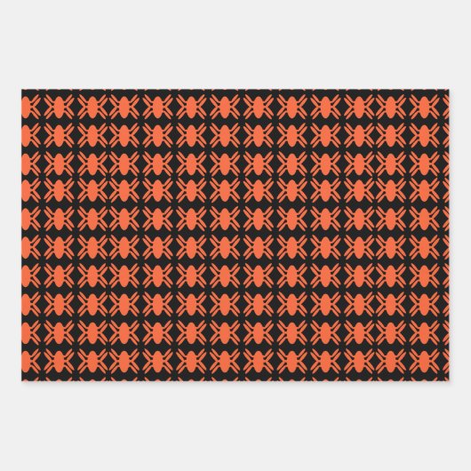 Halloween Spiders Wrapping Paper Sheets Geschenkpapier Set (Vorderseite 3)