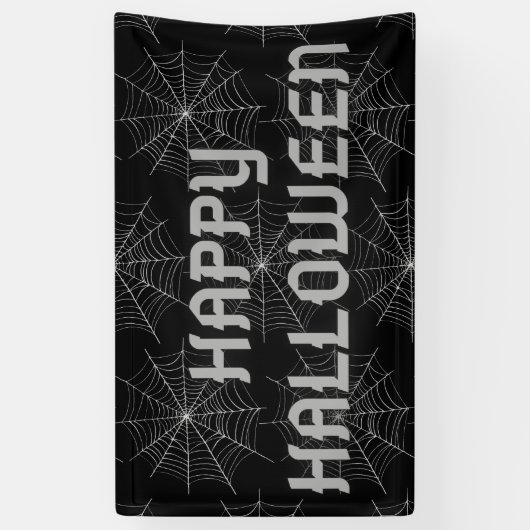 Halloween Spiderweb Banner (Vertikal)