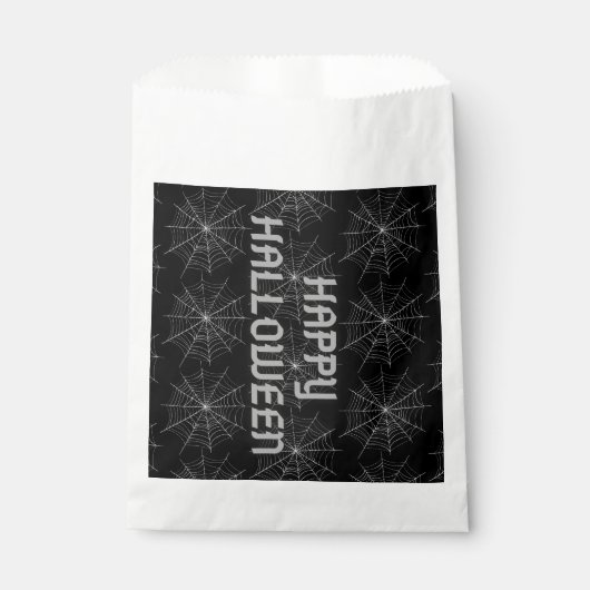 Halloween Spiderweb Geschenktütchen (Vorderseite)