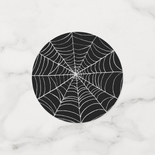 Halloween Spiderweb Konfetti (Klein Vorderseite)