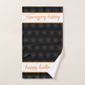 Halloween Spiderweb Muster Badezimmer Handtuchhand Badhandtuch Set (Handtuch)
