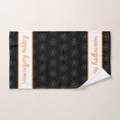 Halloween Spiderweb Muster Badezimmer Handtuchhand Badhandtuch Set (Handtuch)