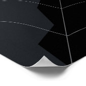 Halloween Spiderweb Night Scene Poster (Ecke)