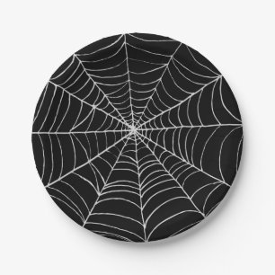 Halloween Spiderweb Pappteller