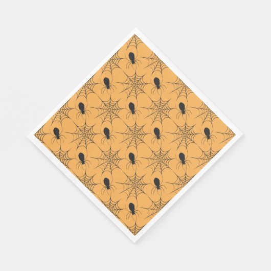 Halloween Spiderweb Pattern Serviette (Ecke)
