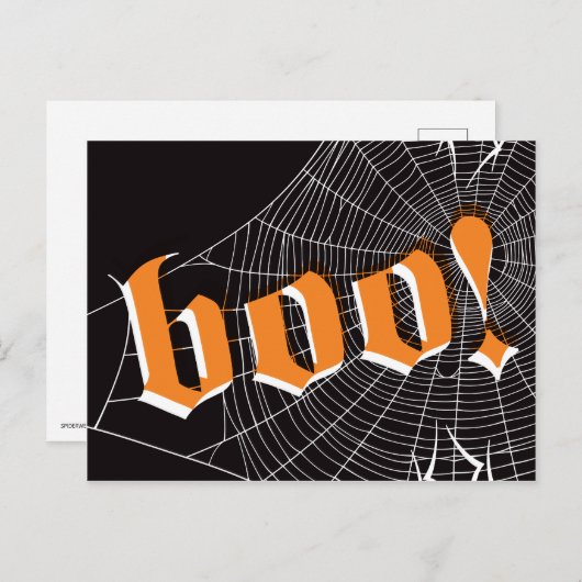 Halloween SpiderWeb Postcard Postkarte (Vorne/Hinten)