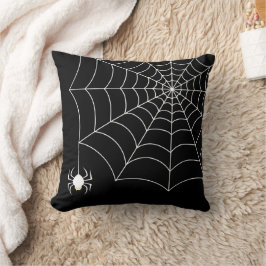 Halloween Spiderweb Throw Kissen