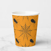 Halloween Spiderweb und Spider Pattern Pappbecher (Links)