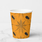 Halloween Spiderweb und Spider Pattern Pappbecher (Rechts)
