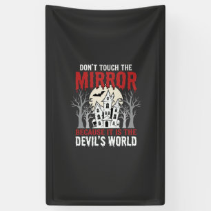 Halloween Spiegel Teufel Welt Grafik Banner