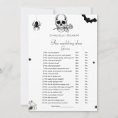 Halloween-Spiel Bachelorette-Spielkarte Ankündigung (Vorderseite)