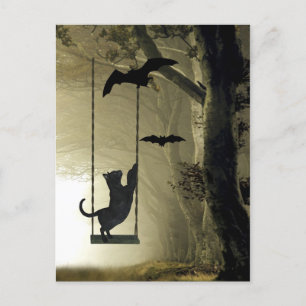 Halloween-Spiel Postkarte