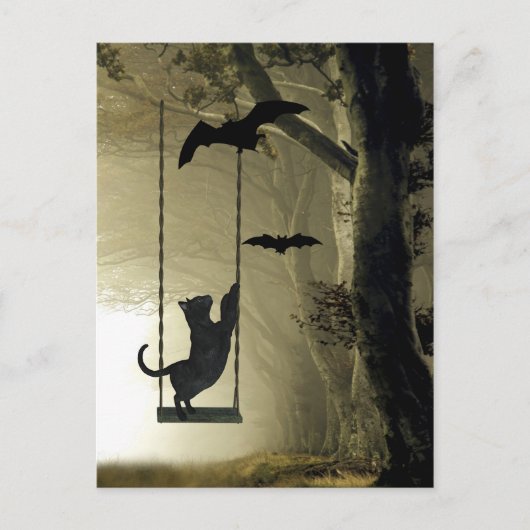 Halloween-Spiel Postkarte (Vorderseite)