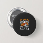 Halloween-Spielfertigkeiten sind gruseliger Geist- Button (Vorne & Hinten)