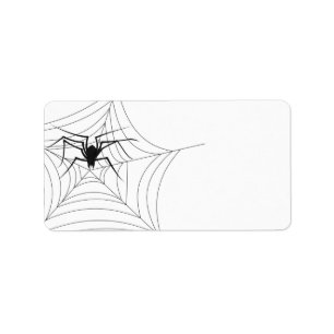 Halloween-Spinne Adressaufkleber