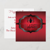 Halloween-Spinne Einladung (Vorne/Hinten)