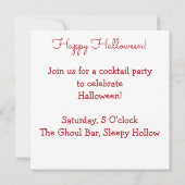 Halloween-Spinne Einladung (Rückseite)