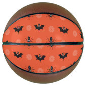 Halloween-Spinne, Fledermaus und Cobweb-Muster Basketball (Vorderseite)